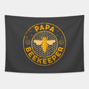 Papa Beekeeper, Bee Whisperer Distressed Retro Style Design Tapestry