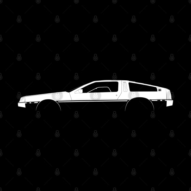 DeLorean DMC-12 Silhouette by Car-Silhouettes