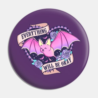 Womens Halloween everything will be ok Pin