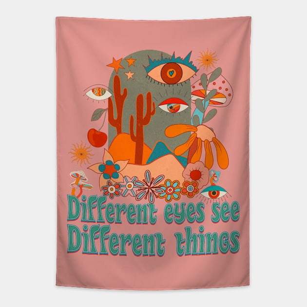 different eyes see different things quote Tapestry by DopamIneArt