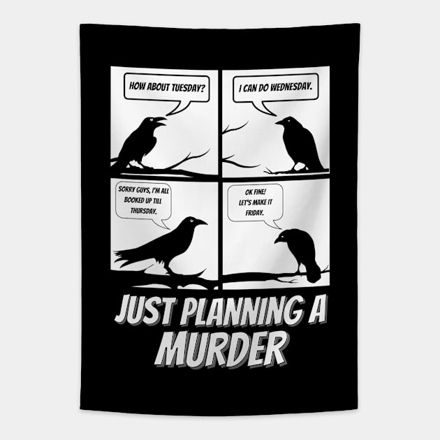 Just planning a murder Tapestry by GJ Design 