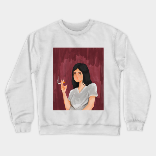 smoking girl sweatshirt