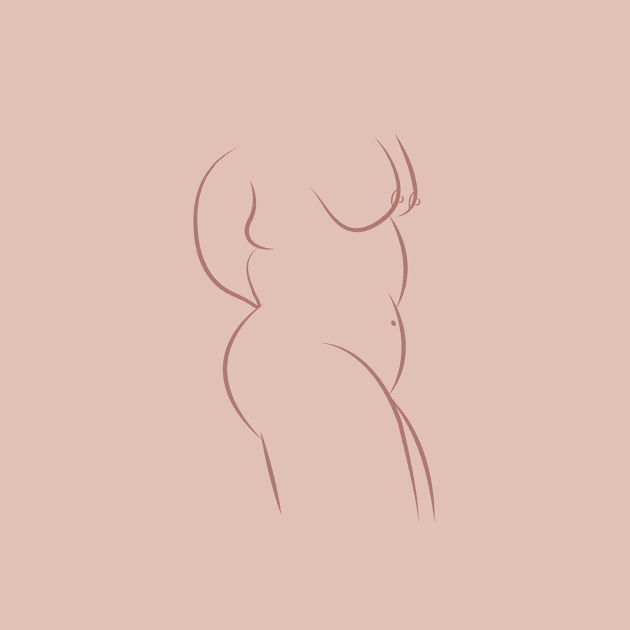 Nude Body Line Art by fernandaffp