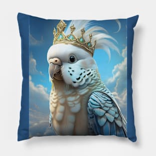 Blue Budgie Pet design Pillow