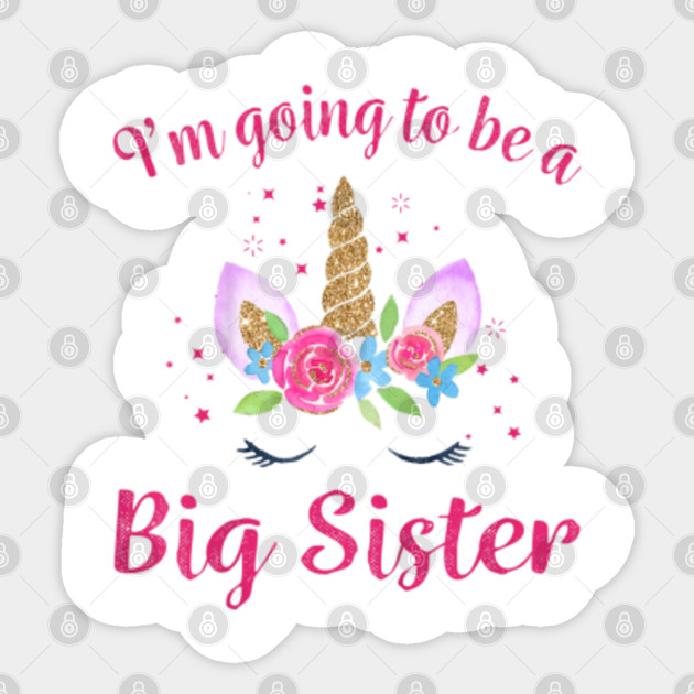Youth Big Sister Unicorn Shirt I M Going To Be A Big Sister T