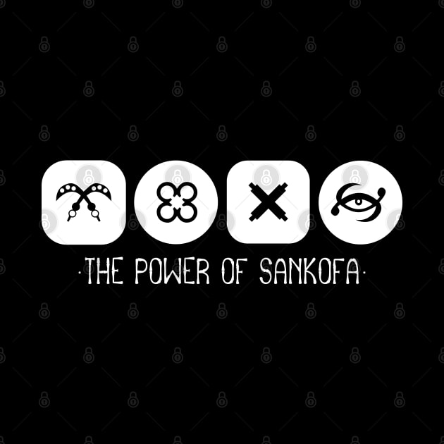 Power of Sankofa. Four Adinkra Symbols Collection. by Vanglorious Joy