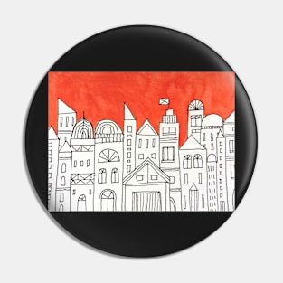 Imaginary cityscape Pin