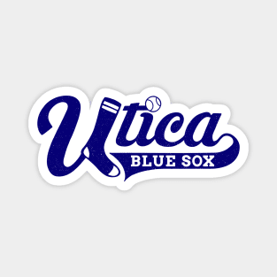 Vintage Utica Blue Sox Baseball 1944 Magnet