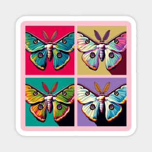 Pop Moth Art - Cool Insect Magnet