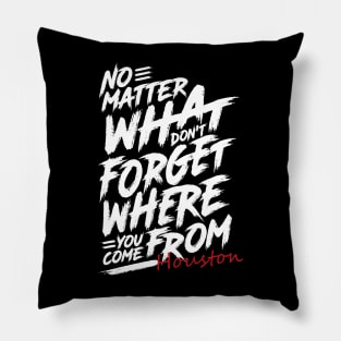 Where You Come From Houston Pillow