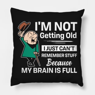 I'm not getting old I just can't remember stuff Pillow