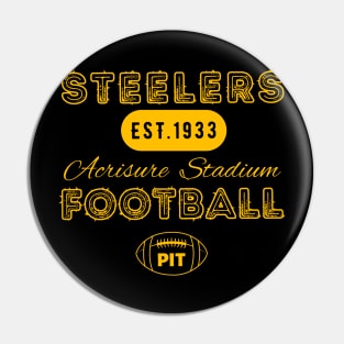 Pittsburgh Football Vintage Style Pin