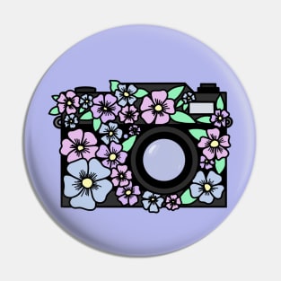 Floral Camera Pin