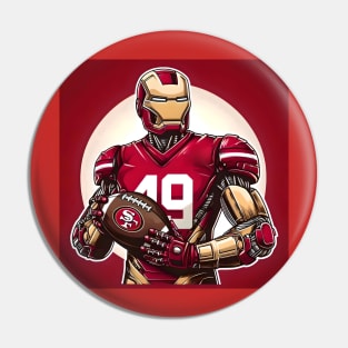 The Iron 49er mashup fan art Pin