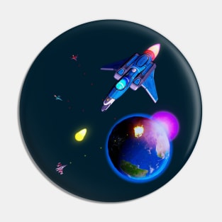 Space Battle Pin