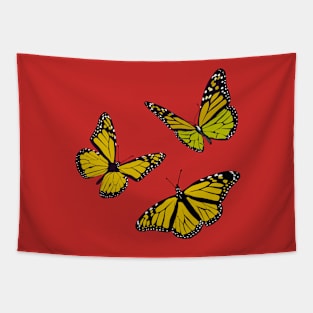 Beautiful yellow butterfly illustrations Tapestry