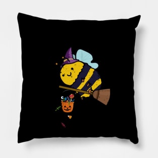 Bee Scary Halloween Pillow