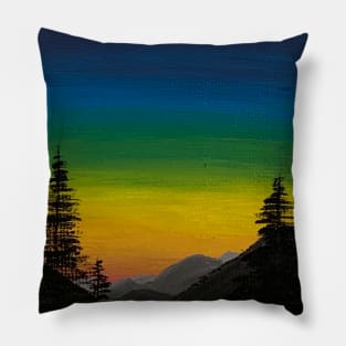 Rainbow sky Pillow