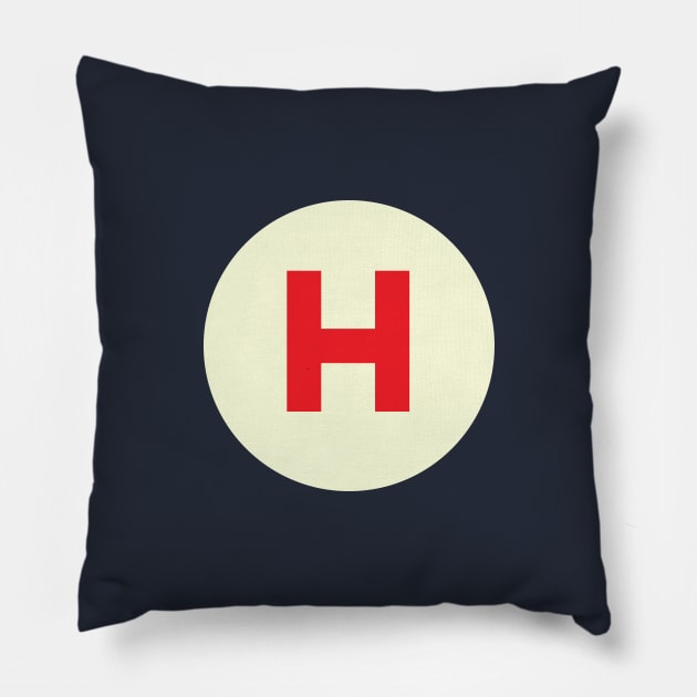 Vintage H Monogram Pillow by calebfaires