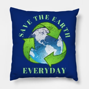 Save The Earth Everyday Ecology Environment Plant Lover Pillow