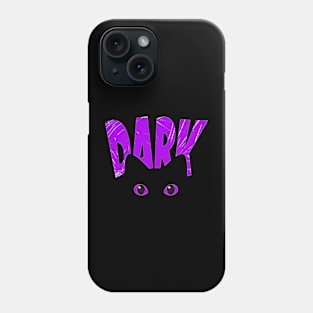 Dark cat magic Halloween spooky vibes Phone Case