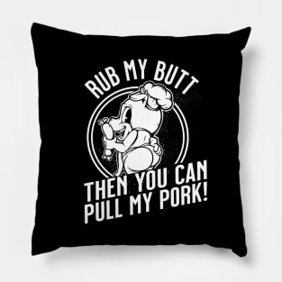 Rub My Butt Grill And Smoked Meat Master Pillow