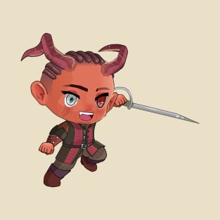 Wyll Baldur's Gate 3 Chibi Sticker, T-Shirt and more T-Shirt