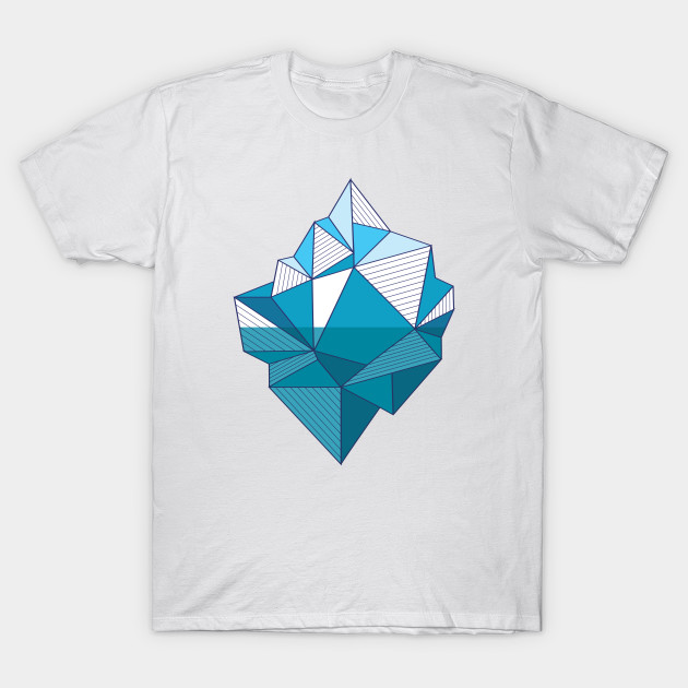 Iceberg Illustration - Iceberg - T-Shirt | TeePublic