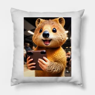 Quokka Selfie 08 Pillow