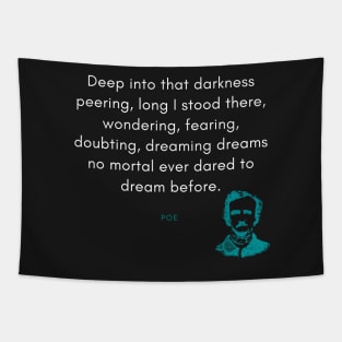 Edgar Allan Poe Quote Tapestry