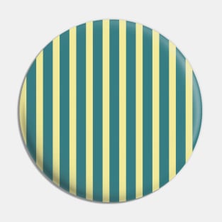 Abie | Yellow and Teal Stripes Pattern Pin