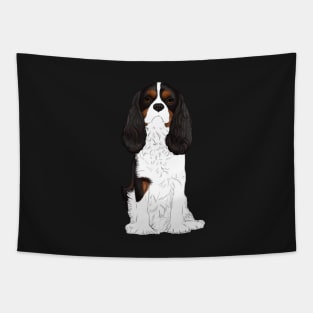 Cavalier King Charles Spaniel Tri-Color Tapestry