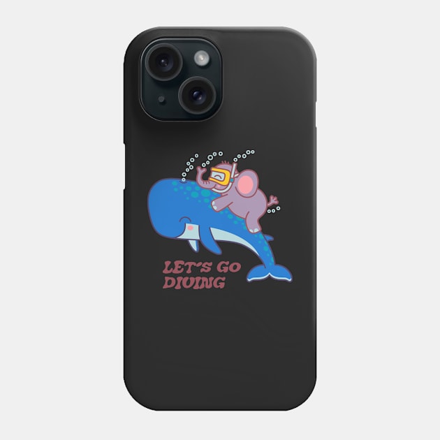 Let's go diving Phone Case by byTxemaSanz