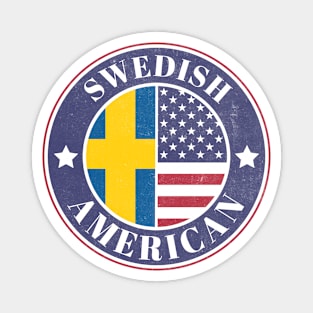 Proud Swedish-American Badge - Sweden Flag Magnet