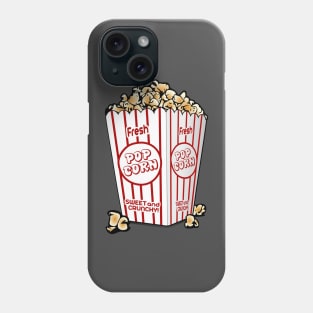 Popcorn in a Striped Container Phone Case