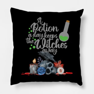 Halloween Potion Witch Away Pillow