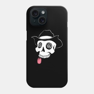 Cowboy Skull Runnin' Dry - Blanc Phone Case