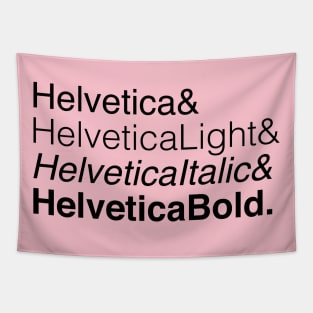 Helvetica List Tapestry