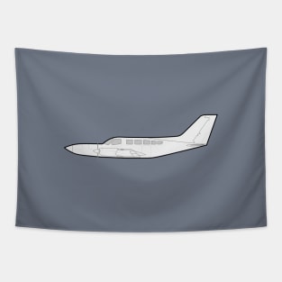 Cessna 402 Utiliner / Businessliner - Corporate Transport Commuter Airplane Tapestry