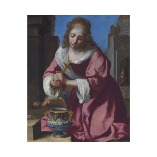 Saint Praxedis by Jan Vermeer by Classic Art Stall