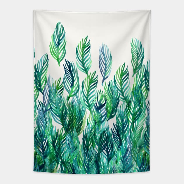 Jungle Rising Tapestry by micklyn