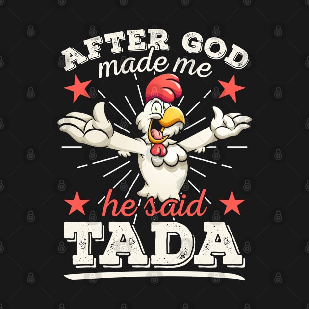 Religion Christ Humor Cock chicken God Religious by auviba-design