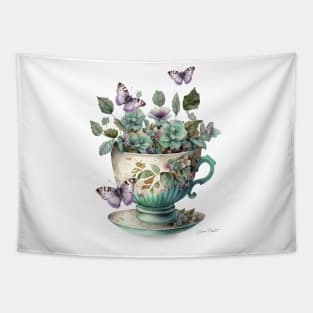 Floral Teacup Collection C Tapestry