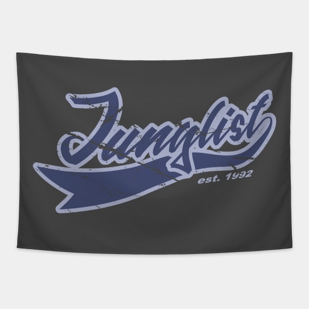 Junglist Team Blue Tapestry by KORAX