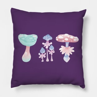 Cartoon fantasy mushrooms Pillow