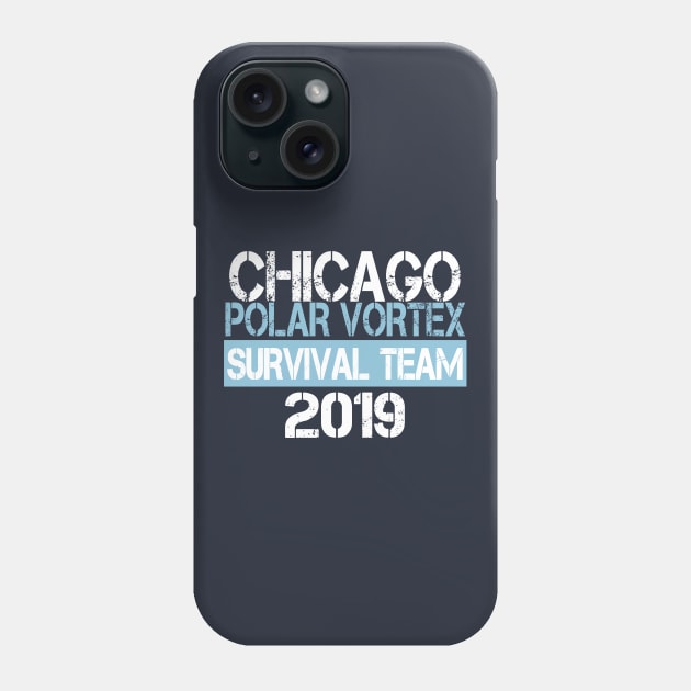 Chicago Polar Vortex Survival Team 2019 Phone Case by lisalizarb