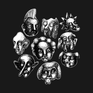 Cute Eerie Heads T-Shirt