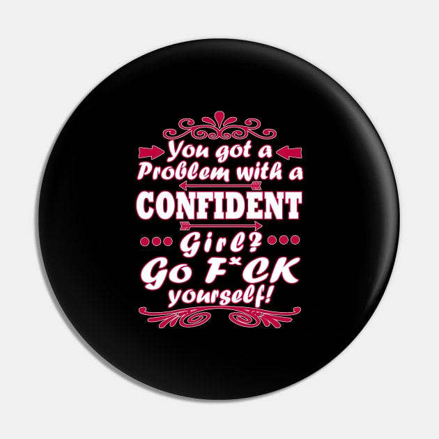 Women Girls Confident Birthday Gift Pin by FindYourFavouriteDesign