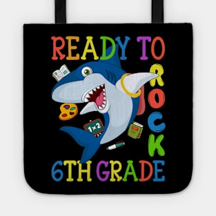 Dabbing 6th Grade Shark Back To School Tote