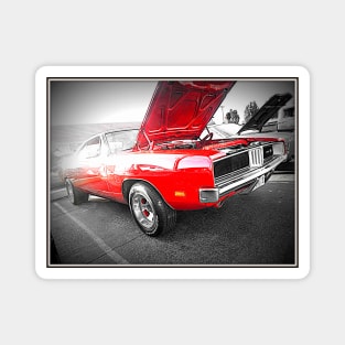 1969 Dodge Red Devil Charger Magnet